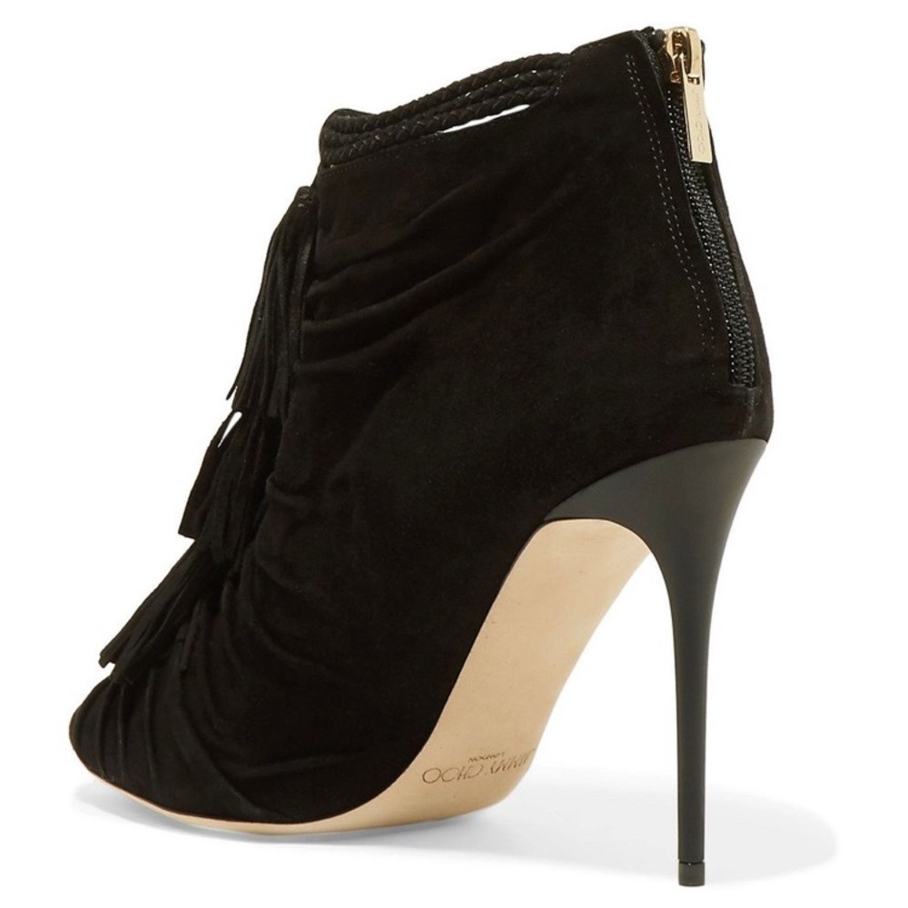 💸⬇️ Jimmy Choo black tasseled ankle booties - Picture 3 of 6